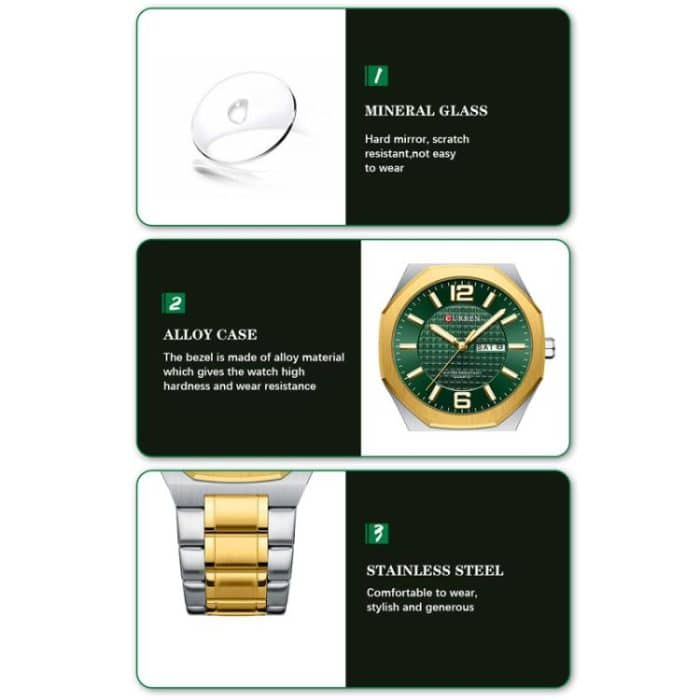 Curren Steel Band Calendar Men'S Business Quartz Watch – Bild 4