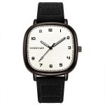 OURSTART PD684 Casual Digital Suede Belt Quartz Watch