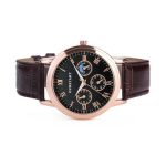 OURSTART Men 3-Eye Decorative Quartz Leather Strap Watch – Bild 2