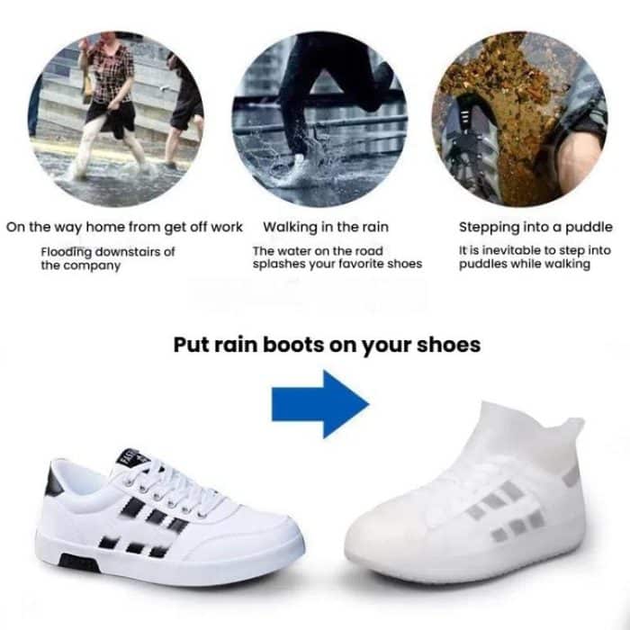 Thickened Wear-Resistant Waterproof Silicone Rain Shoe Cover – Bild 3