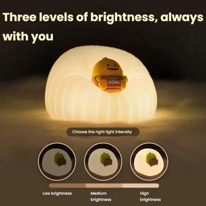 ICARER FAMILY  IF-YD01 Cartoon Silicone Night Light Bedroom Bedside Lamp Baby Feeding Lamp – Bild 4
