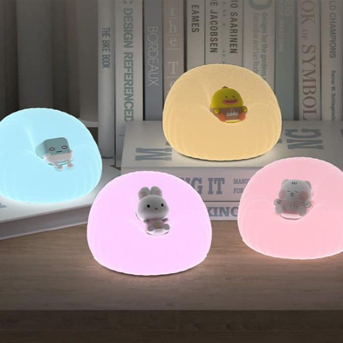 ICARER FAMILY  IF-YD01 Cartoon Silicone Night Light Bedroom Bedside Lamp Baby Feeding Lamp – Bild 9