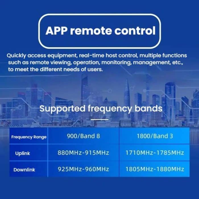 Dual-Band 900/1800MHz 4G LTE Cell Phone Signal Booster with Smart Life APP Remote Control, Dual-Band – Bild 4