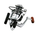 YUMOSHI Metal Spool Spinning Fishing Reel with 5.2:1 Gear Ratio, Foldable Handle & Wooden Grip, YUMOSHI  OE2000, YUMOSHI  OE3000, YUMOSHI OE4000, YUMOSHI OE5000, YUMOSHI OE6000