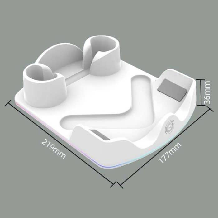 For Meta Quest 3S / 3 / 2 iplay HBV-641 Handle Storage Rack VR Headset Charging Stand With LED Light – Bild 7