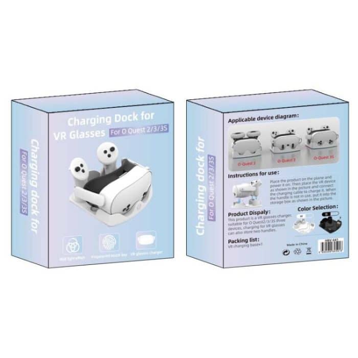 For Meta Quest 3S / 3 / 2 iplay HBV-641 Handle Storage Rack VR Headset Charging Stand With LED Light – Bild 8