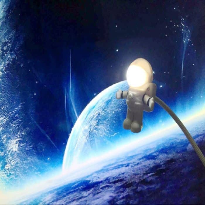 Coole neue Astronaut Spaceman USB LED verstellbare Lampe Schreibtisch Nachtlicht für Computer PC – Bild 2