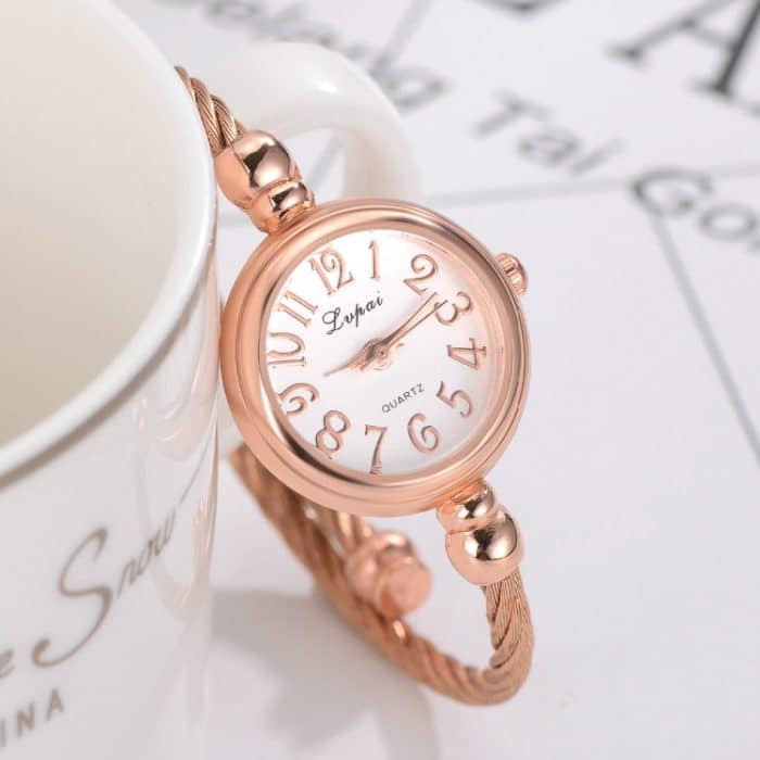 TBD072385101D_1.jpg Lvpai Damen-Armbanduhr im Retro-Stil, rund, großes Zifferblatt, Legierung, gedreht, dünne Kette – Bild 2