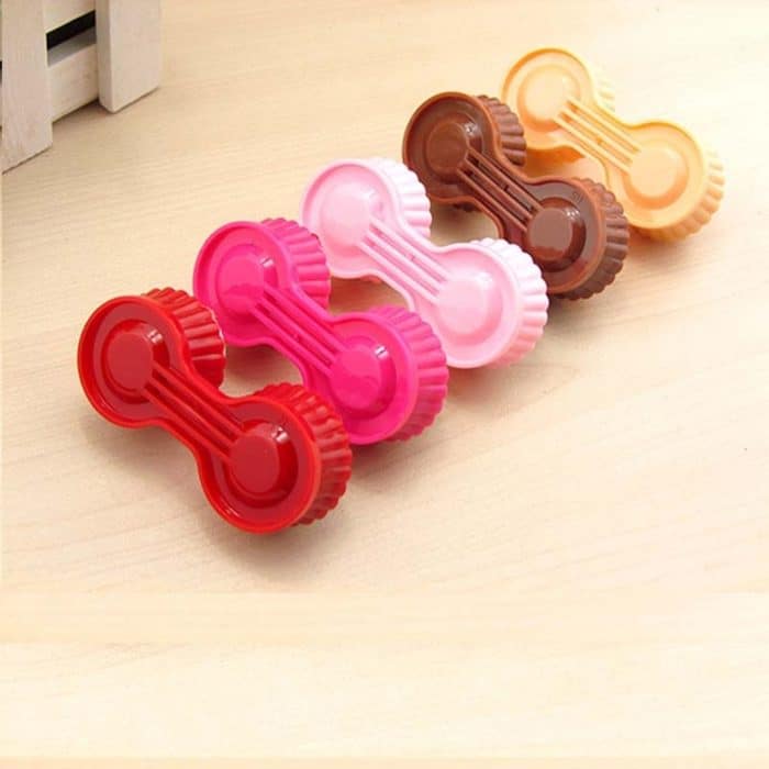 Cartoon süße Creme Kuchen Gläser Doppel Box Kontaktlinsen Paar Box – Bild 5