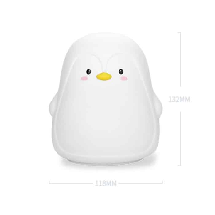 Pinguin-Silikon-Pat-Nachtlicht für Kinder, Nachttisch-Atmosphärenlampe – Bild 9