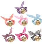 Damenmode Quarzuhr mit gestreiftem Stoffarmband – Bild 2