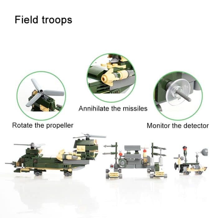 KAZI 16 in 1 Sets Land Team Building Block Lernspielzeug, Altersgruppe: ab 6 Jahren – Bild 4