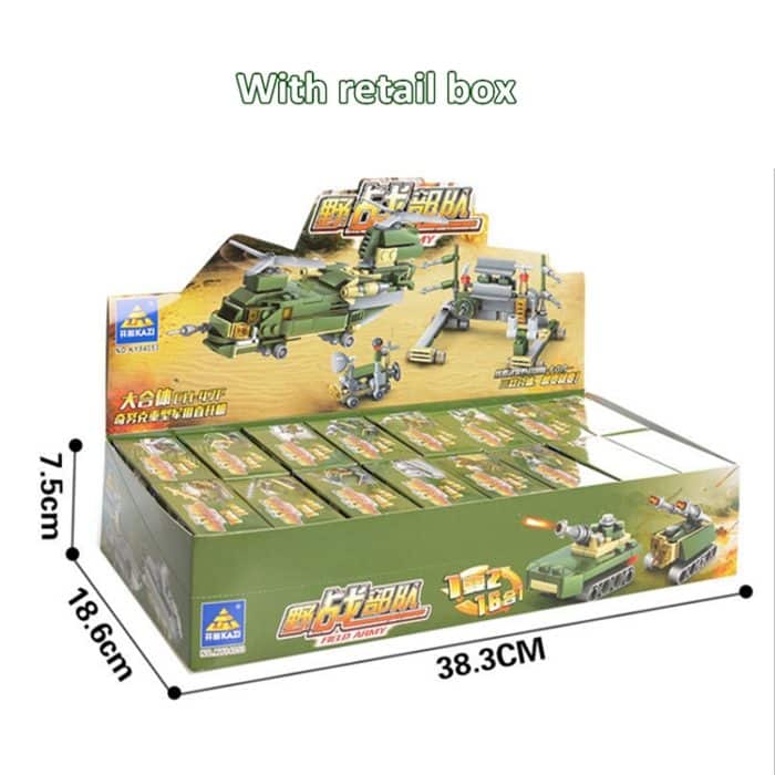 KAZI 16 in 1 Sets Land Team Building Block Lernspielzeug, Altersgruppe: ab 6 Jahren – Bild 8