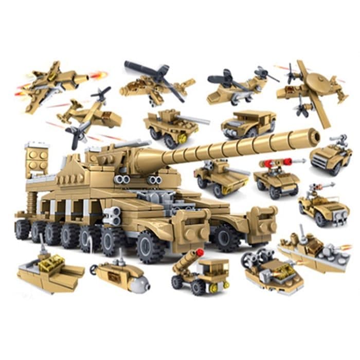 TGPT1821.jpg KAZI Super Tanks Building Blocks 16 in 1 Sets Bricks Model Brinquedos Toys, Altersgruppe: 6 Jahre alt – Bild 1