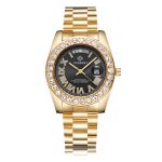 CAGARNY 6866 Fashion Life wasserdichte Quarzuhr mit goldenem Stahlband – Bild 2