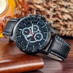 WeiYaQi 89031 Fashion Quarzwerk Armbanduhr mit Lederband – Bild 5