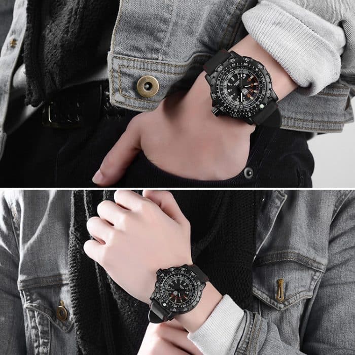 addies MY-049 Outdoor-Sport, multifunktional, wasserdicht, leuchtende Uhr, Silikon-Armbanduhr für Herren – Bild 9