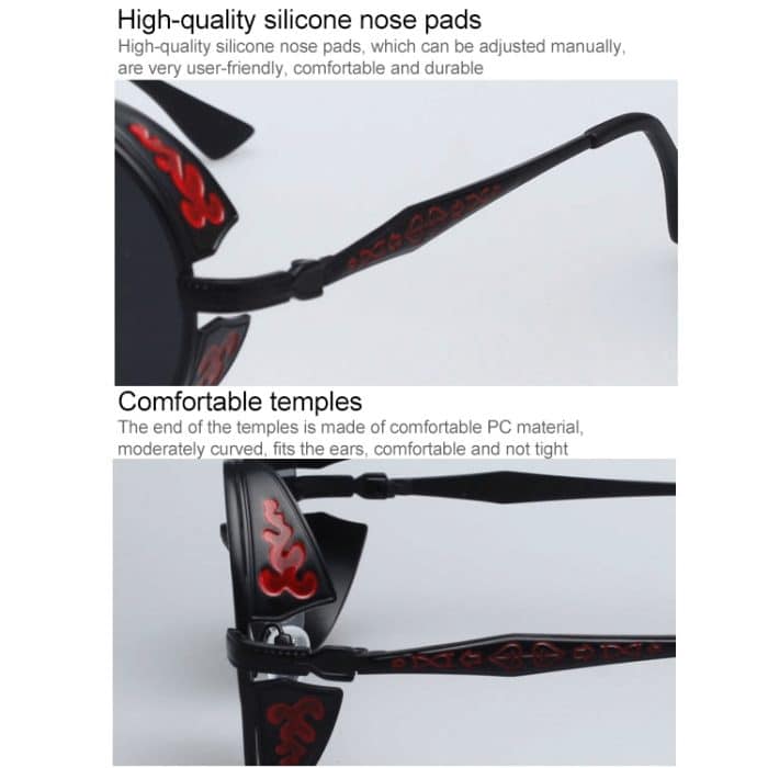 Retro geschnitzte runde Sonnenbrille – Bild 5