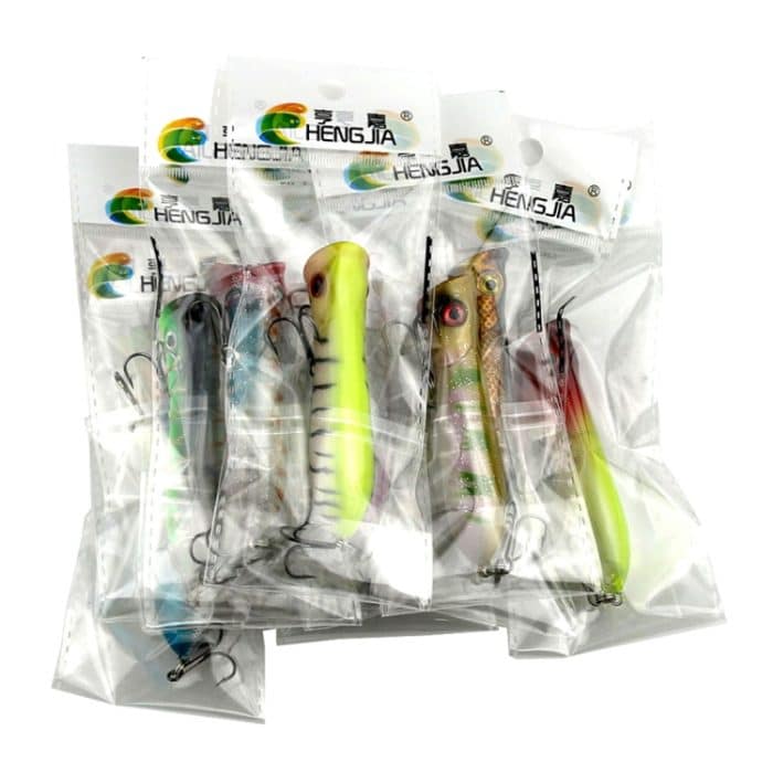 HENGJIA PO032 8 cm/12 g Simulation harte Köder Angelköder mit Haken Tackle Baits Fit Salzwasser und Süßwasser, PO032 1#, PO032 2#, PO032 3#, PO032 4#, PO032 5# – Bild 4