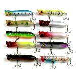 HENGJIA PO032 8 cm/12 g Simulation harte Köder Angelköder mit Haken Tackle Baits Fit Salzwasser und Süßwasser, PO032 1#, PO032 2#, PO032 3#, PO032 4#, PO032 5# – Bild 6