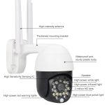 QX27 1080P WiFi High-Definition-Überwachungskamera Outdoor-Dome-Kamera, unterstützt Nachtsicht und Zwei-Wege-Sprach- und Bewegungserkennung – Bild 2