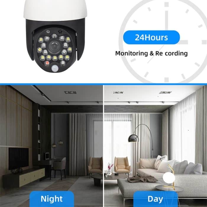 BM1119_B2.jpg QX27 1080P WiFi High-Definition-Überwachungskamera Outdoor-Dome-Kamera, unterstützt Nachtsicht und Zwei-Wege-Sprach- und Bewegungserkennung – Bild 3