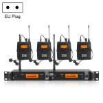 XTUGA IEM1200 Drahtloser Sender 4 Bodypack Stage Singer In-Ear-Monitorsystem, Transmitter 4 Bodypack