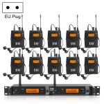 XTUGA IEM1200 Wireless Transmitter 10 Bodypack Stage Singer In-Ear-Monitorsystem, Transmitter 10 Bodypack
