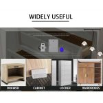 T3 ABS-Magnetkarten-Induktionsschloss, unsichtbares einzelnes offenes Schranktürschloss, Single, Single Open Cabinet Door – Bild 12