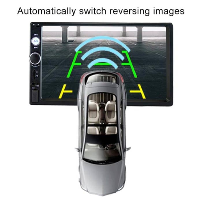 7010B HD 2 Din 7 Zoll Auto Bluetooth Radio Empfänger MP5 Player, unterstützt FM & USB & TF Karte – Bild 9