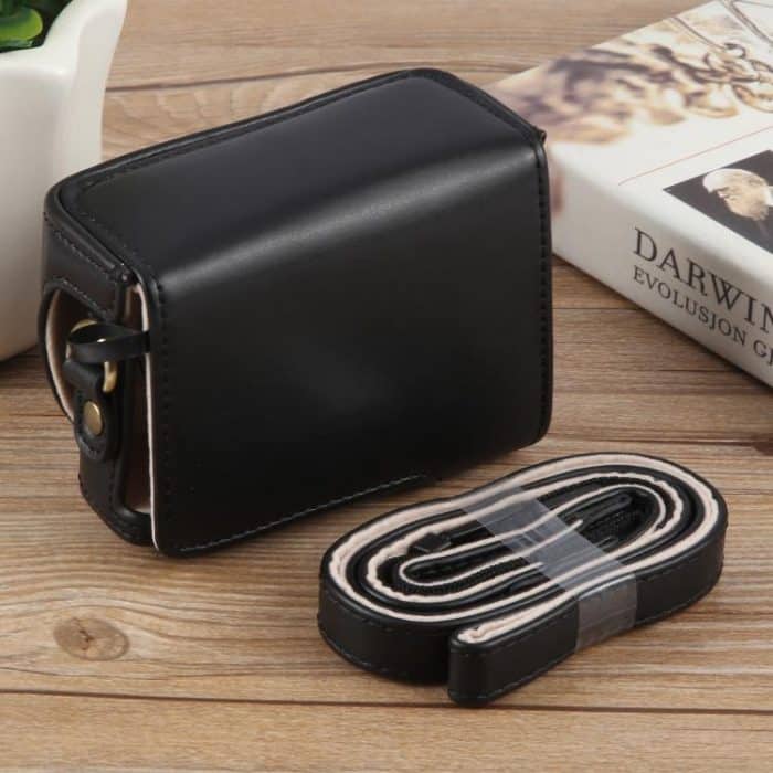 Für Sony ZV-1F Vlog-Kamera, Ganzkörper-Kameratasche aus Leder mit Riemen, For Sony ZV-1F – Bild 3