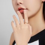 S925 Sterling Silber Simple Hollow Lines Frauen Open Ring – Bild 6