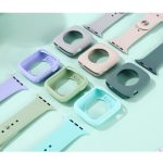 Silikon-Ersatzarmband + Uhrenschutzetui-Set, For Apple Watch Series 7 41mm, For Apple Watch Series 7 45mm – Bild 4