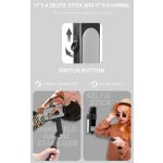 L09 Mini-Stativ mit faltbarem Fülllicht und kardanischem Stabilisator – Bild 3