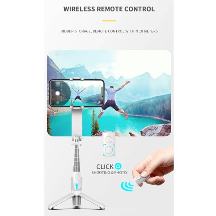 L09 Mini-Stativ mit faltbarem Fülllicht und kardanischem Stabilisator – Bild 6