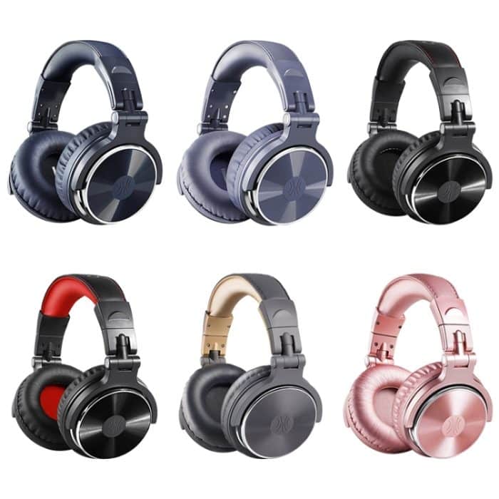 OneOdio Pro-10 kopfmontierter kabelgebundener Kopfhörer mit Rauschunterdrückung und Mikrofon, Black Red, Black, Grey Khaki, Grey Blue, Blue, Rose Gold – Bild 2
