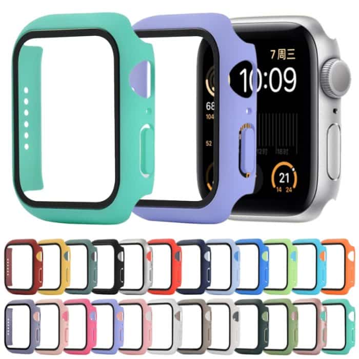 Stoßfeste Schutzhülle aus PC und gehärtetem Glas mit verpacktem Karton, For Apple Watch Series 3 & 2 & 1 38mm – Bild 2