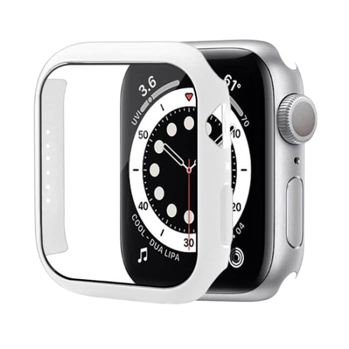Stoßfeste PC-Schutzhülle mit gehärtetem Glasfilm, For Apple Watch Series 8 / 7 41mm, For Apple Watch Series 8 / 7 45mm – Bild 1