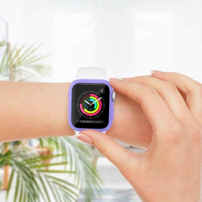Stoßfeste PC-Schutzhülle mit gehärtetem Glasfilm, For Apple Watch Series 8 / 7 41mm, For Apple Watch Series 8 / 7 45mm – Bild 4