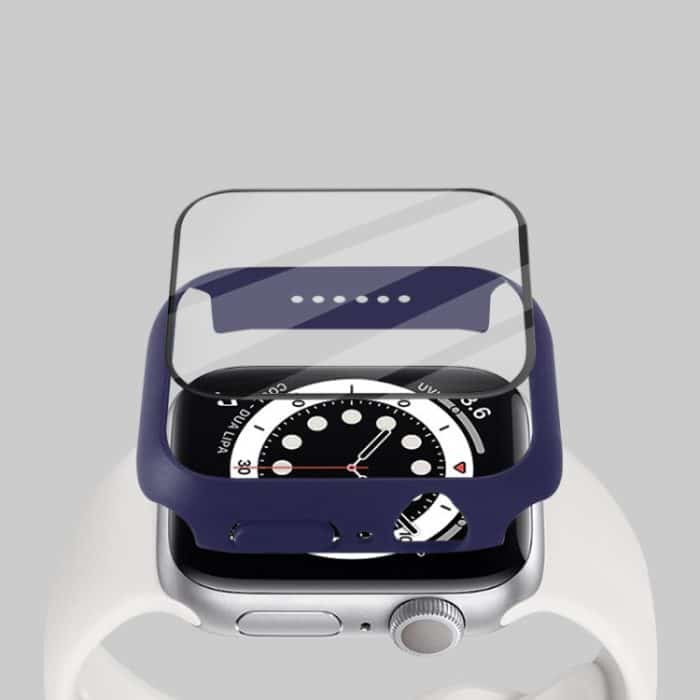 Stoßfeste PC-Schutzhülle mit gehärtetem Glasfilm, For Apple Watch Series 8 / 7 41mm, For Apple Watch Series 8 / 7 45mm – Bild 5