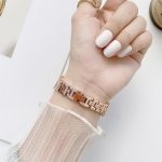 Rhombus Volldiamant-Metall-Ersatzarmband + Gehäuse für die Apple Watch-Serie – Bild 3