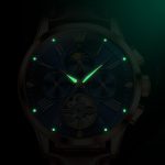 OLEVS 9912 Hohles Schwungrad, Wochenkalender, Zifferblatt, leuchtende mechanische Uhr für Herren – Bild 4