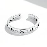 S925 Sterling Silber Hohlschmetterling Frauen Offene Ring – Bild 2