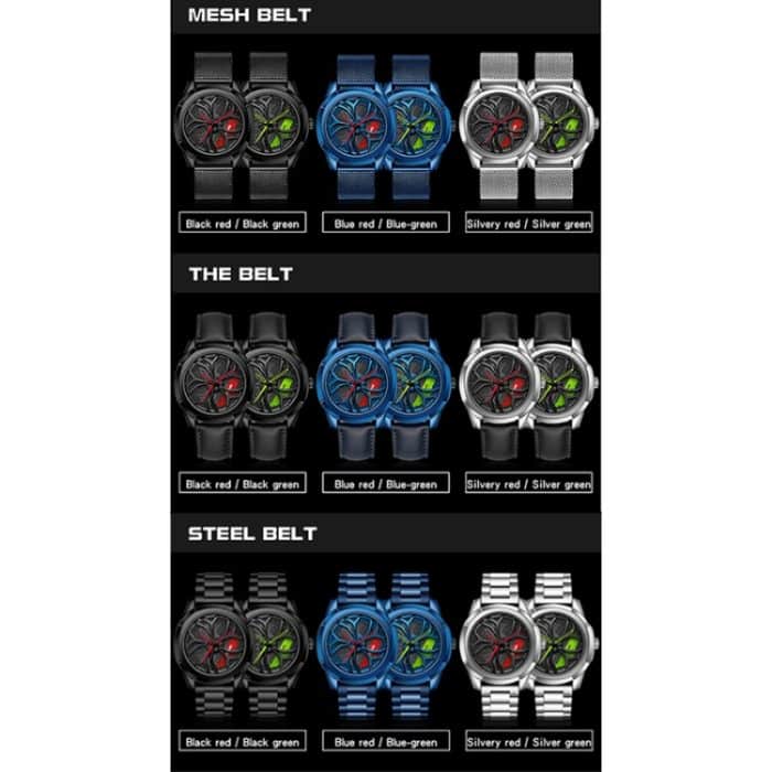 SANDA 1065 3D-Quarzuhr mit ausgehöhltem Rad und nicht drehbarem Zifferblatt für Herren – Bild 2