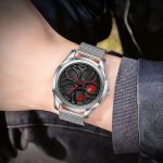 SANDA 1065 3D-Quarzuhr mit ausgehöhltem Rad und nicht drehbarem Zifferblatt für Herren – Bild 7