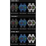 SANDA 1065 3D-Quarzuhr mit ausgehöhltem Rad und nicht drehbarem Zifferblatt für Herren – Bild 2