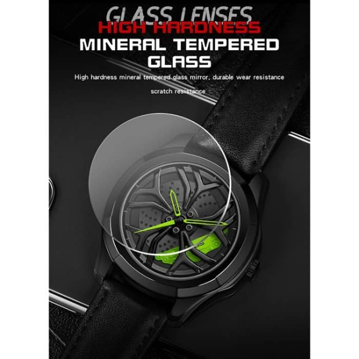 SANDA 1065 3D-Quarzuhr mit ausgehöhltem Rad und nicht drehbarem Zifferblatt für Herren – Bild 4