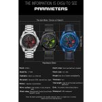 SANDA 1065 3D-Quarzuhr mit ausgehöhltem Rad und nicht drehbarem Zifferblatt für Herren – Bild 6