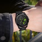 SANDA 1065 3D-Quarzuhr mit ausgehöhltem Rad und nicht drehbarem Zifferblatt für Herren – Bild 9