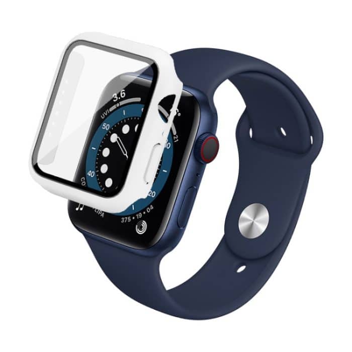 IMAK stoßfeste PC-Schutzhülle mit gehärtetem Glasfilm, For Apple Watch Series 6 & SE & 5 & 4 44mm, For Apple Watch Series 3 & 2 & 1 42mm, For Apple Watch Series 6 & SE & 5 & 4 40mm, For Apple Watch Series 3 & 2 & 1 38mm – Bild 2